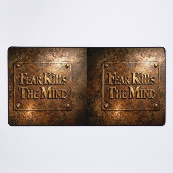 Item preview, Fear Kills The Mind Vintage Bronze Emblem designed and sold by Marcu Ioachim.