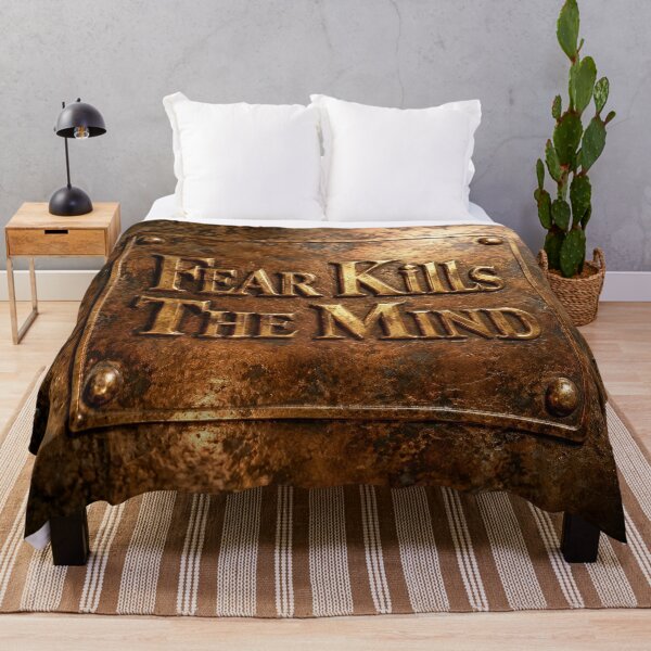 Item preview, Fear Kills The Mind Vintage Bronze Emblem designed and sold by Marcu Ioachim.
