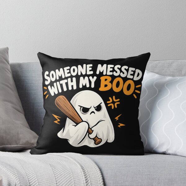 Item preview, Someone Messed with My Boo – Funny Ghost Halloween Pun designed and sold by VVoodpecker Design.