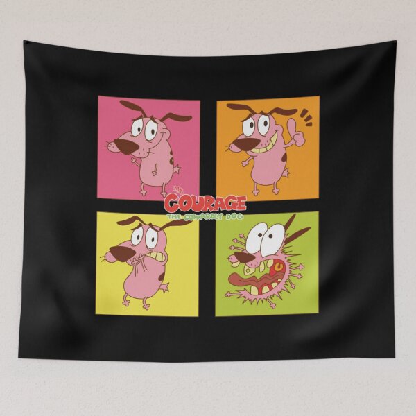 Item preview, Silhouette design inspired by the Courage the Cowardly Dog cartoon  designed and sold by krowsunna.