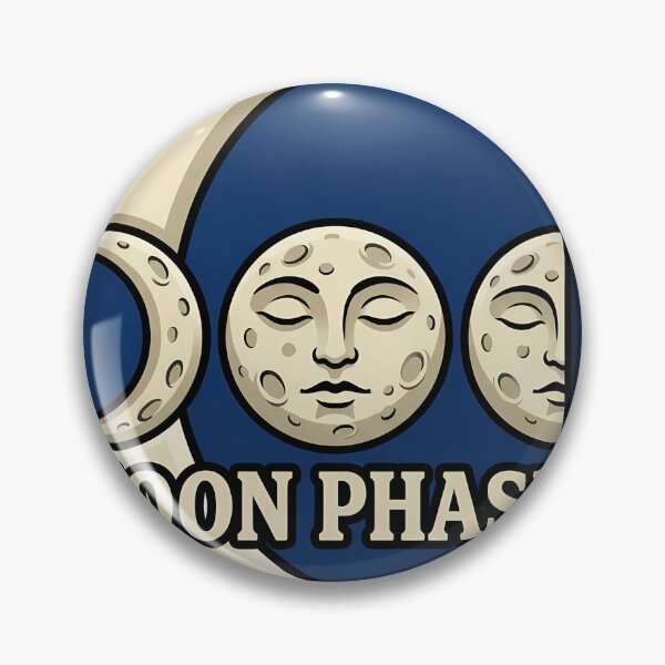 Item preview, Gothic Moon Phases Disc - Lunar Emblem designed and sold by IllumeInk.