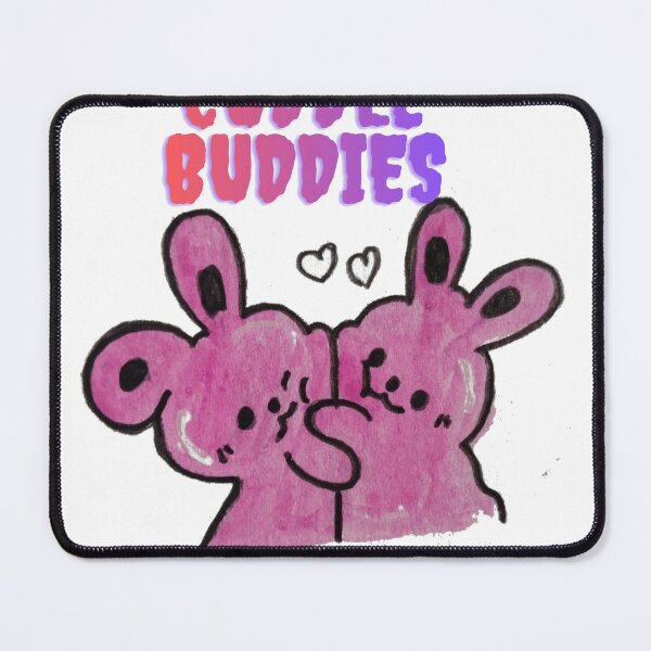 Item preview, Cuddle Buddies - Pink Bunny Hug Sticker designed and sold by ChanCreation.