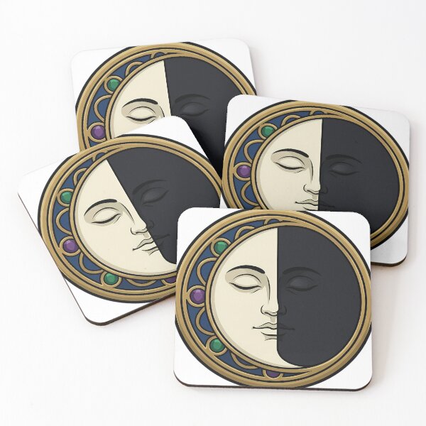 Item preview, Gothic First Quarter Moon - Moon Phase Art designed and sold by IllumeInk.