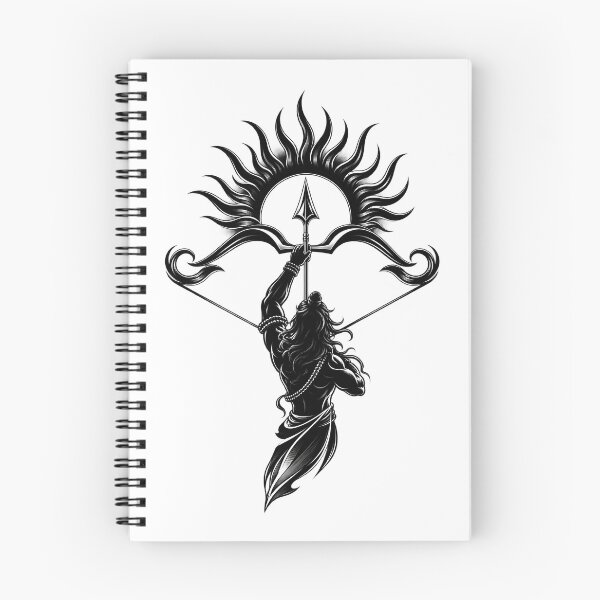 Item preview, Lord Rama Spiritual Art – Hindu Mythology Black and White Devotional Design designed and sold by lexxclothing.
