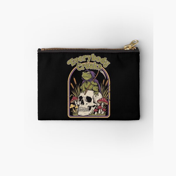 Item preview, Everybody Croaks Gothic Frog and Skull designed and sold by dudelinart.