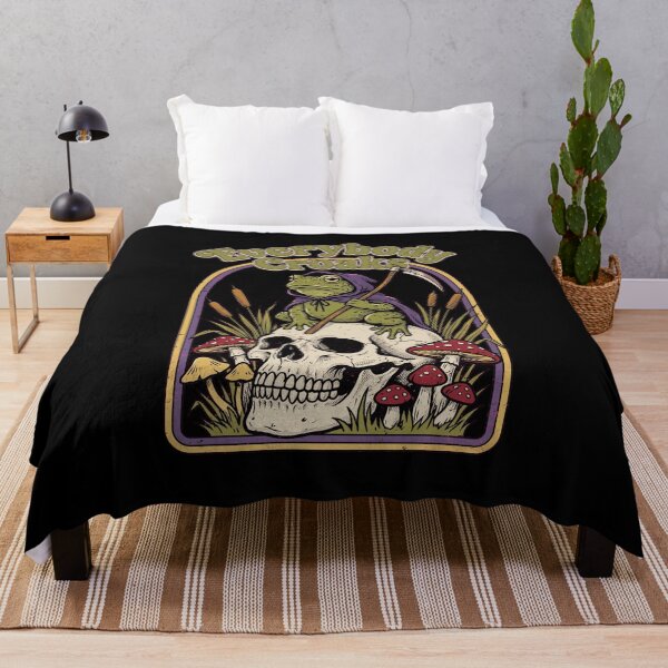 Item preview, Everybody Croaks Gothic Frog and Skull designed and sold by dudelinart.