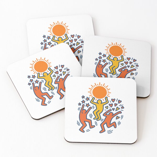 Item preview, Dancing Figures Sun Stars Hearts designed and sold by Colorful-Garden.