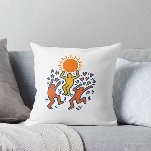 Item preview, Dancing Figures Sun Stars Hearts designed and sold by Colorful-Garden.