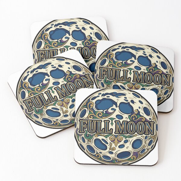 Item preview, Gothic Full Moon Emblem - Moon Phases Art designed and sold by IllumeInk.