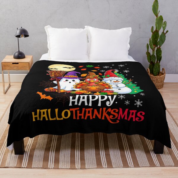 Item preview, Happy Halloween Thanksgiving Christmas HalloThanksMas designed and sold by RuperDelois.