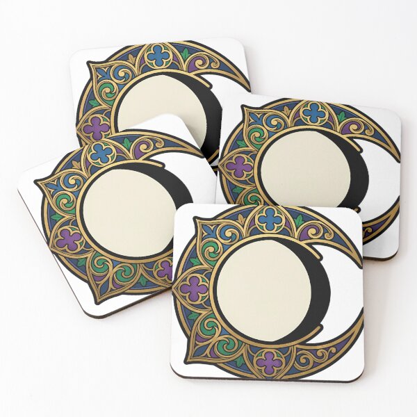 Item preview, Gothic Waning Gibbous Moon - Moon Phase Emblem designed and sold by IllumeInk.