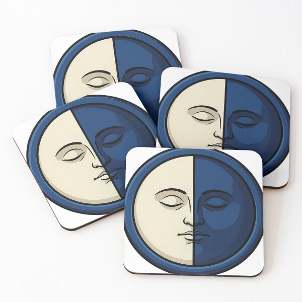 Item preview, Gothic Last Quarter Moon - Moon Phase Emblem designed and sold by IllumeInk.