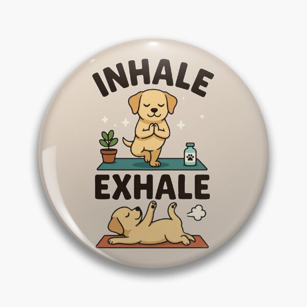 Item preview, Labrador Retriever Funny Yoga Inhale Exhale designed and sold by DIGOR shop.