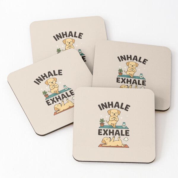 Item preview, Labrador Retriever Funny Yoga Inhale Exhale designed and sold by DIGOR shop.