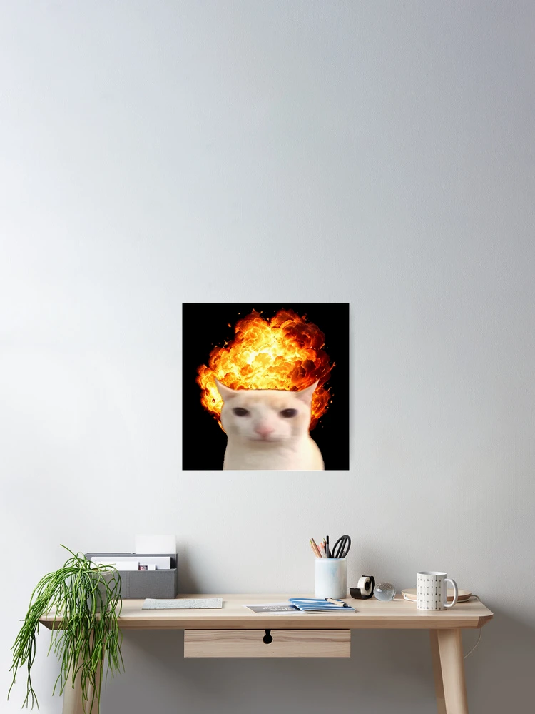 Thumbnail 2 of 3, Poster, Cat Exploding designed and sold by Tobi_Inkz.