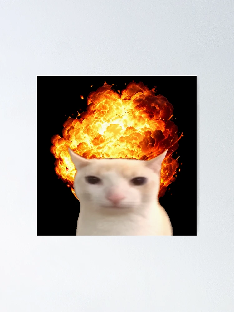 Thumbnail 1 of 3, Poster, Cat Exploding designed and sold by Tobi_Inkz.