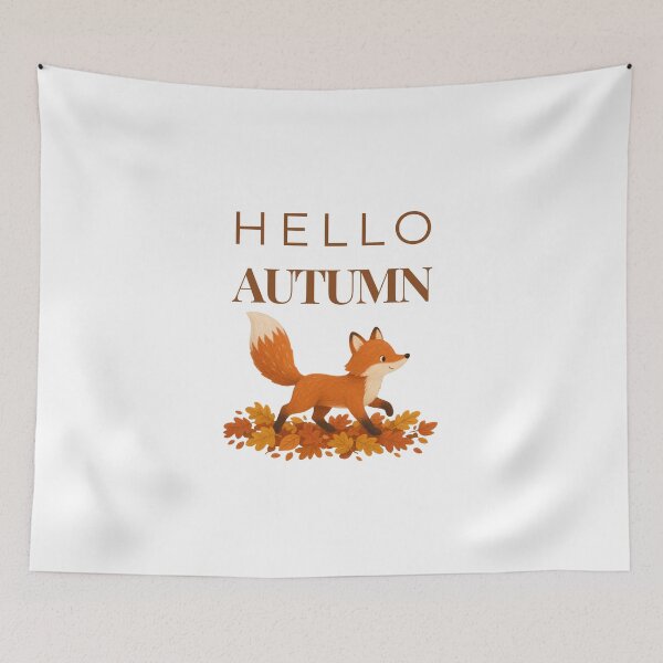 Item preview, Hello Autumn – Cozy Minimal Fall Design designed and sold by J-Nature-Vibes.