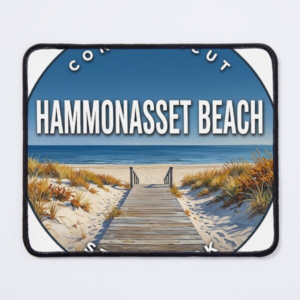 Item preview, Hammonasset Beach State Park Connecticut Autumn Dunes Round Badge Sticker designed and sold by DetourDgn.