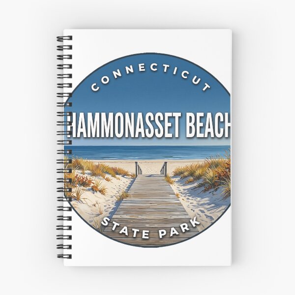 Item preview, Hammonasset Beach State Park Connecticut Autumn Dunes Round Badge Sticker designed and sold by DetourDgn.