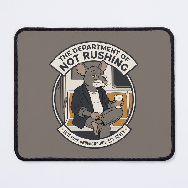 Item preview, Department of Not Rushing New York Commuter Rat designed and sold by SplashTastic.