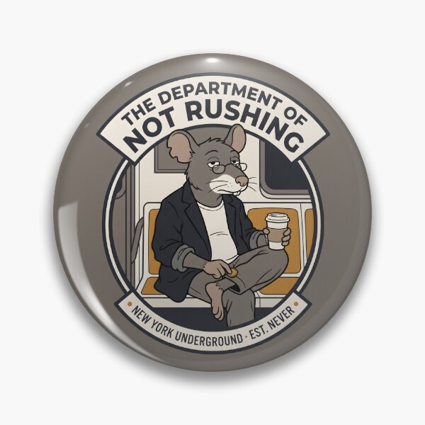 Item preview, Department of Not Rushing New York Commuter Rat designed and sold by SplashTastic.