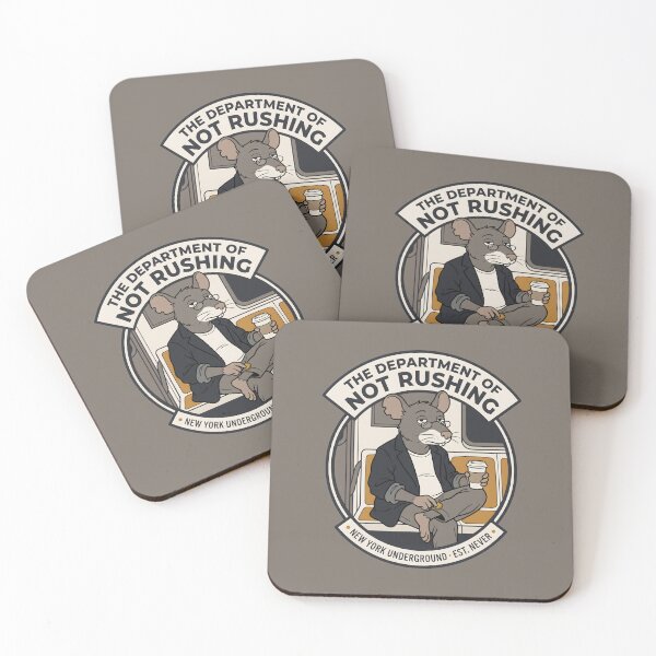 Item preview, Department of Not Rushing New York Commuter Rat designed and sold by SplashTastic.