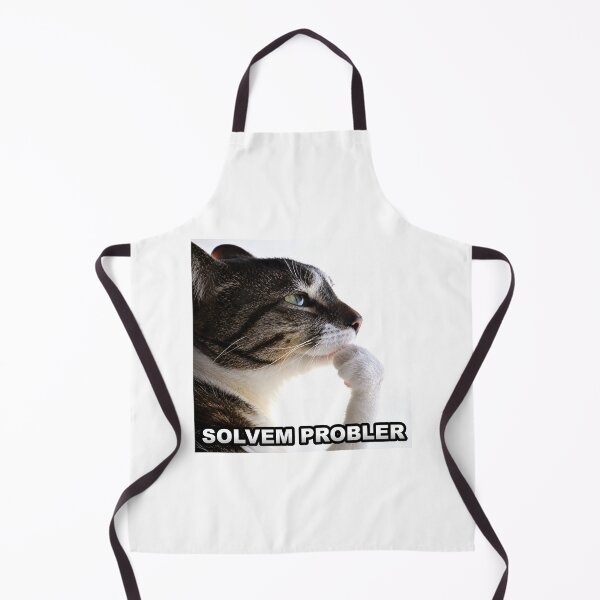 Item preview, Cat Thinking - Solvem Probler  designed and sold by Tobi_Inkz.