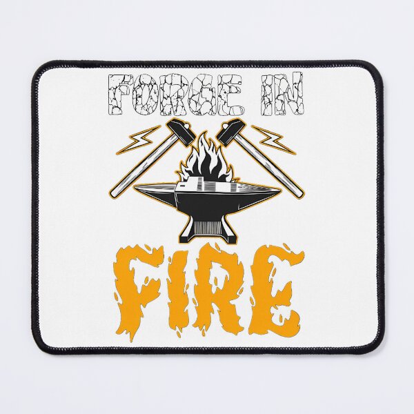 Item preview, Forged In Fire Blacksmith Anvil Hammer Flames designed and sold by emphinclub.