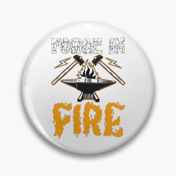 Item preview, Forged In Fire Blacksmith Anvil Hammer Flames designed and sold by emphinclub.