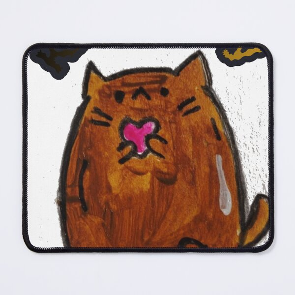 Item preview, Kissy Kitty - Chubby Brown Cat Blowing Kiss Sticker designed and sold by ChanCreation.