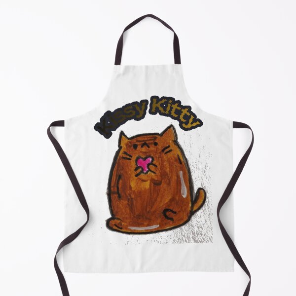 Item preview, Kissy Kitty - Chubby Brown Cat Blowing Kiss Sticker designed and sold by ChanCreation.