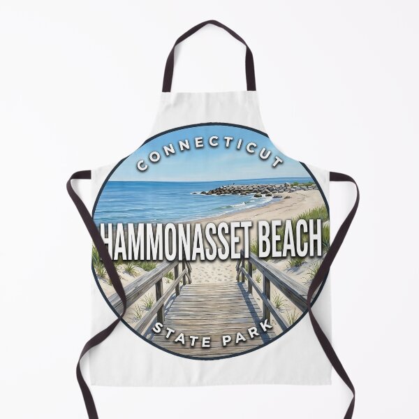 Item preview, Hammonasset Beach State Park Connecticut Rocky Point Round Badge Sticker designed and sold by DetourDgn.