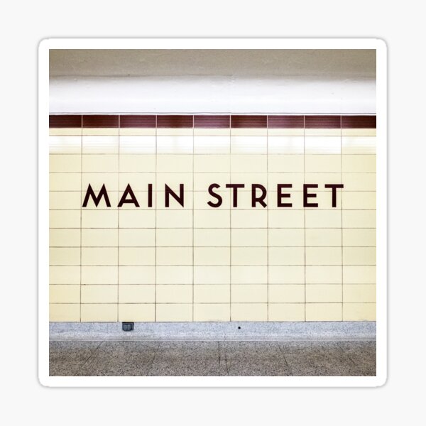 Main Street Toronto Subway Station Sticker