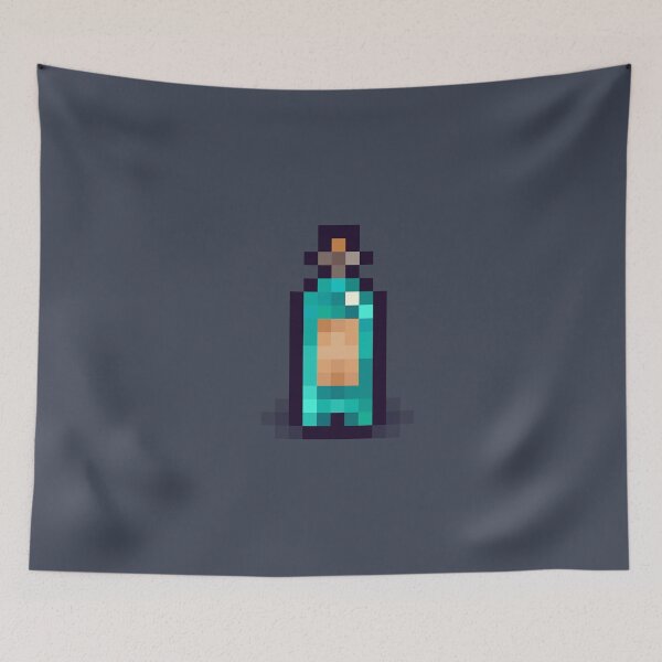 Item preview, Pixel Potion, Label, Cyan designed and sold by Ben Henry.