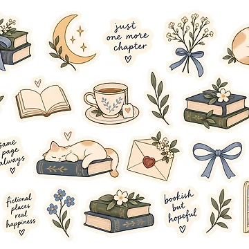 Artwork thumbnail, Whimsy Sticker Set by WhimsyPeachCo