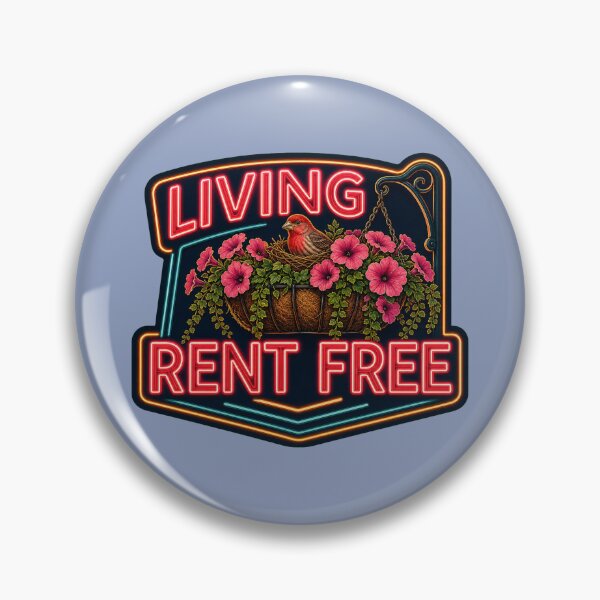 Item preview, House Finch Hanging Basket Nest Living Rent Free Neon Sign Bird designed and sold by shifumart.