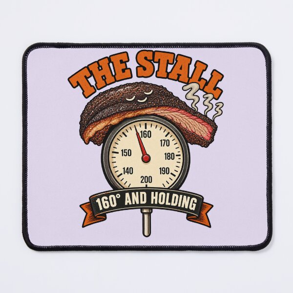 Item preview, The Stall 160 and Holding – Funny Brisket BBQ Smoker Pitmaster designed and sold by Fanverse Merchandise.