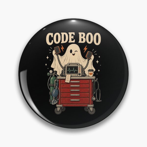 Artikelvorschau, Code Boo, Lustige Halloween-Krankenschwester, Gruselige Intensivkrankenschwester (Notaufnahme), Atemtherapeutin (Halloween), Medizinischer Humor, Geschenk für Gesundheitsfachkräfte entworfen und verkauft von Quiajia.