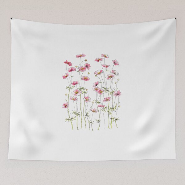Item preview, Pink Cosmos Flowers designed and sold by Antonaccio.
