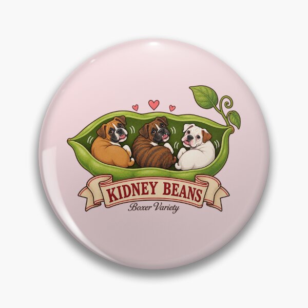 Item preview, Kidney Beans Boxer Variety – Funny Boxer Dog Wiggle Bean Pod designed and sold by Fanverse Merchandise.