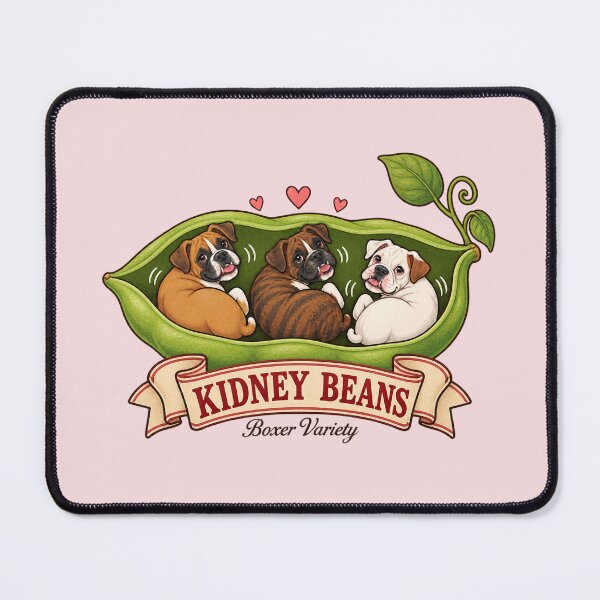 Item preview, Kidney Beans Boxer Variety – Funny Boxer Dog Wiggle Bean Pod designed and sold by Fanverse Merchandise.