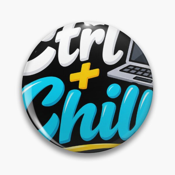 Item preview, Ctrl + Chill Funny Computer Sticker – Cool Tech Humor Design designed and sold by Only one sticker .