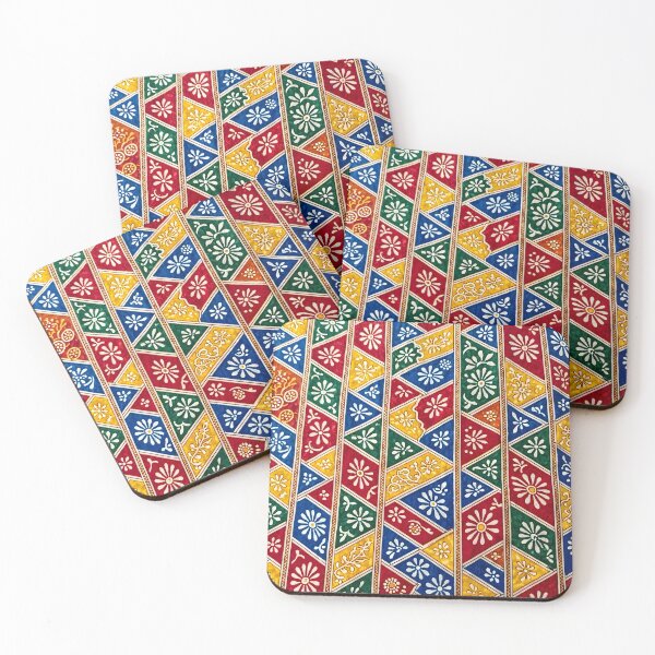 Item preview, Vibrant Batik Diamond Floral Pattern designed and sold by Sybille-Yates.