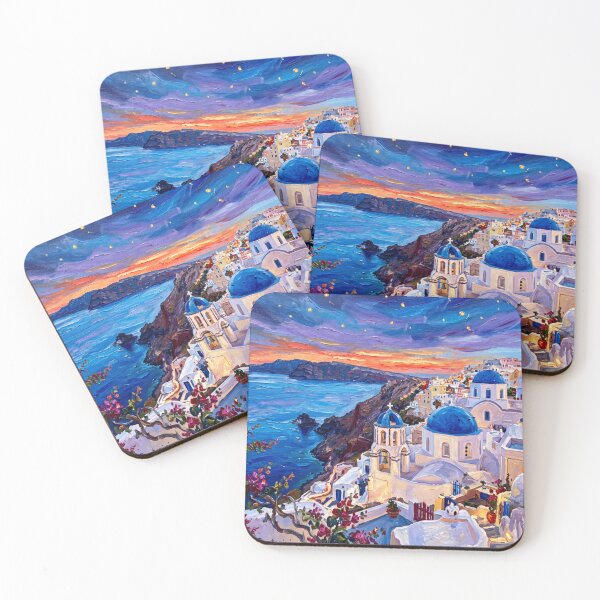 Item preview, BLUE EVENING IN SANTORINI — VINNY McGOGH designed and sold by FAFCouture.