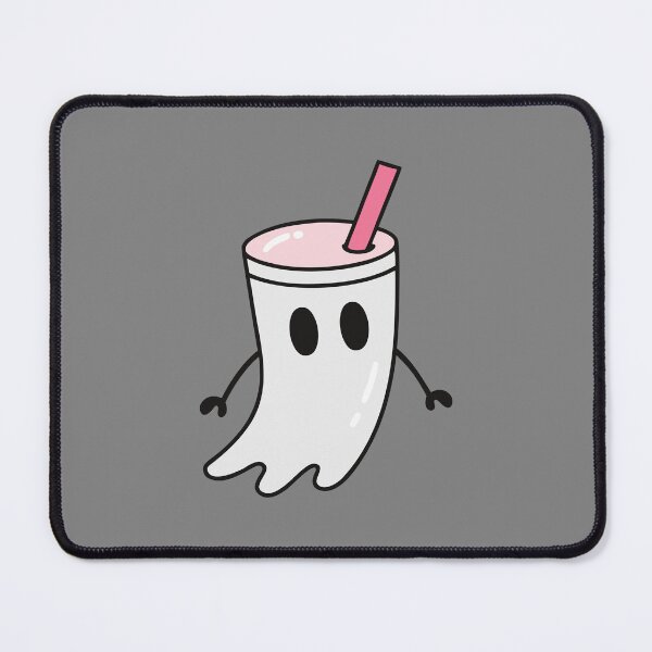 Item preview, Ghost Milkshake With Pink Straw Cute Spooky Drink designed and sold by zan-mf.