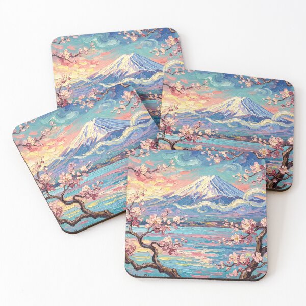 Item preview, FUJI BENEATH THE BLOSSOMS — VINNY McGOGH designed and sold by FAFCouture.