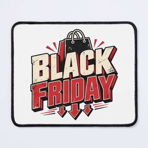 Item preview, Black Friday Shopping Sale Retro Distressed Bargain Hunter Holiday Deals Gift designed and sold by IRON WINGS /USAF.