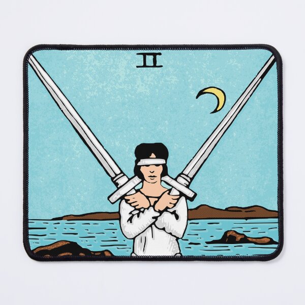 Item preview, Two of Swords Rider Waite Tarot Card designed and sold by ZodiacLane.