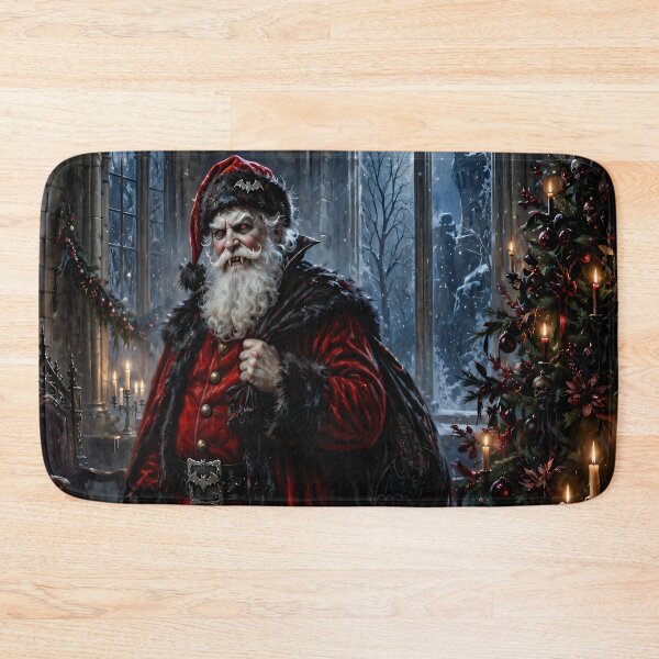 Item preview, Gothic Vampire Santa in a Haunted Winter Castle designed and sold by cr6zym1nd.