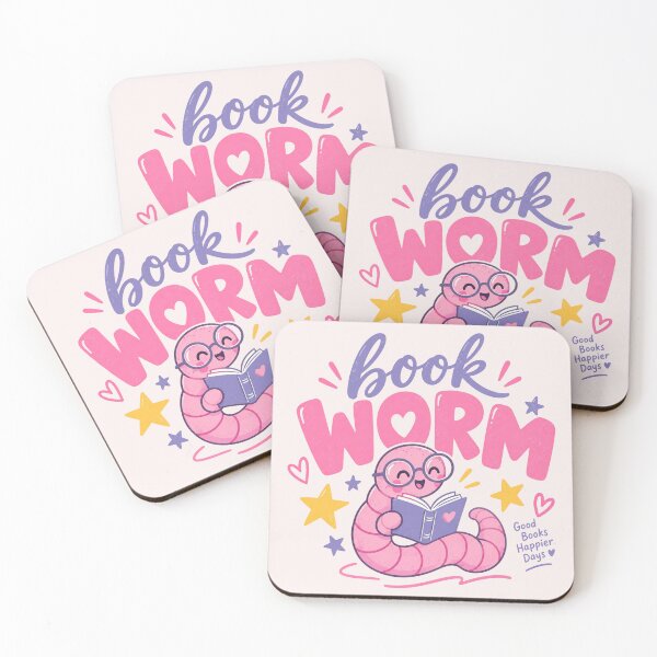 Item preview, Cute Book Worm, Read More Books, Book Lover Reading Humor, Cozy Bookish Aesthetic, Librarian and Reading Teacher Gift designed and sold by Quiajia.